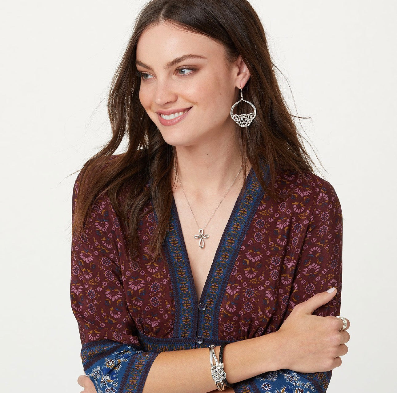 Brighton Interlok Petite Cross Halskette Style JL8490
