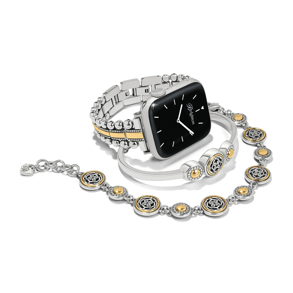 Brighton Pretty Tough Two Tone Apple Watch® Band Style W30550 - Silber / Gold