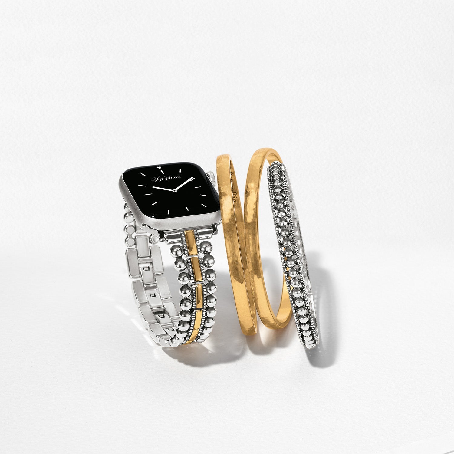 Brighton Pretty Tough Two Tone Apple Watch® Band Style W30550 - Silber / Gold