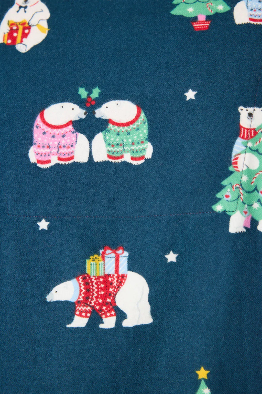 LAST ONE SZ XXL - PJ Salvage Männer Bearly Awake Flannel Set Style RVMFL - Marine