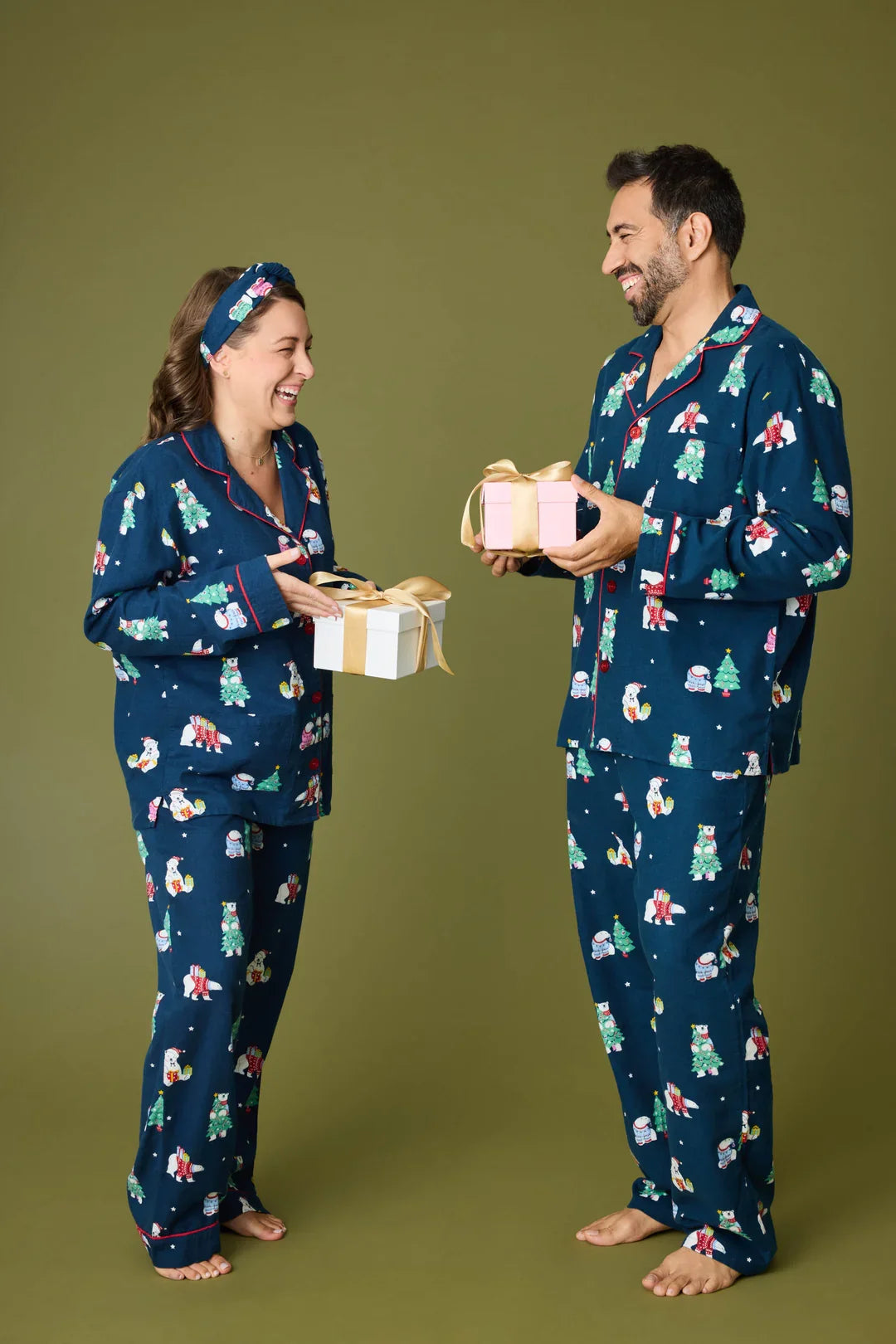 LAST ONE SZ XXL - PJ Salvage Männer Bearly Awake Flannel Set Style RVMFL - Marine