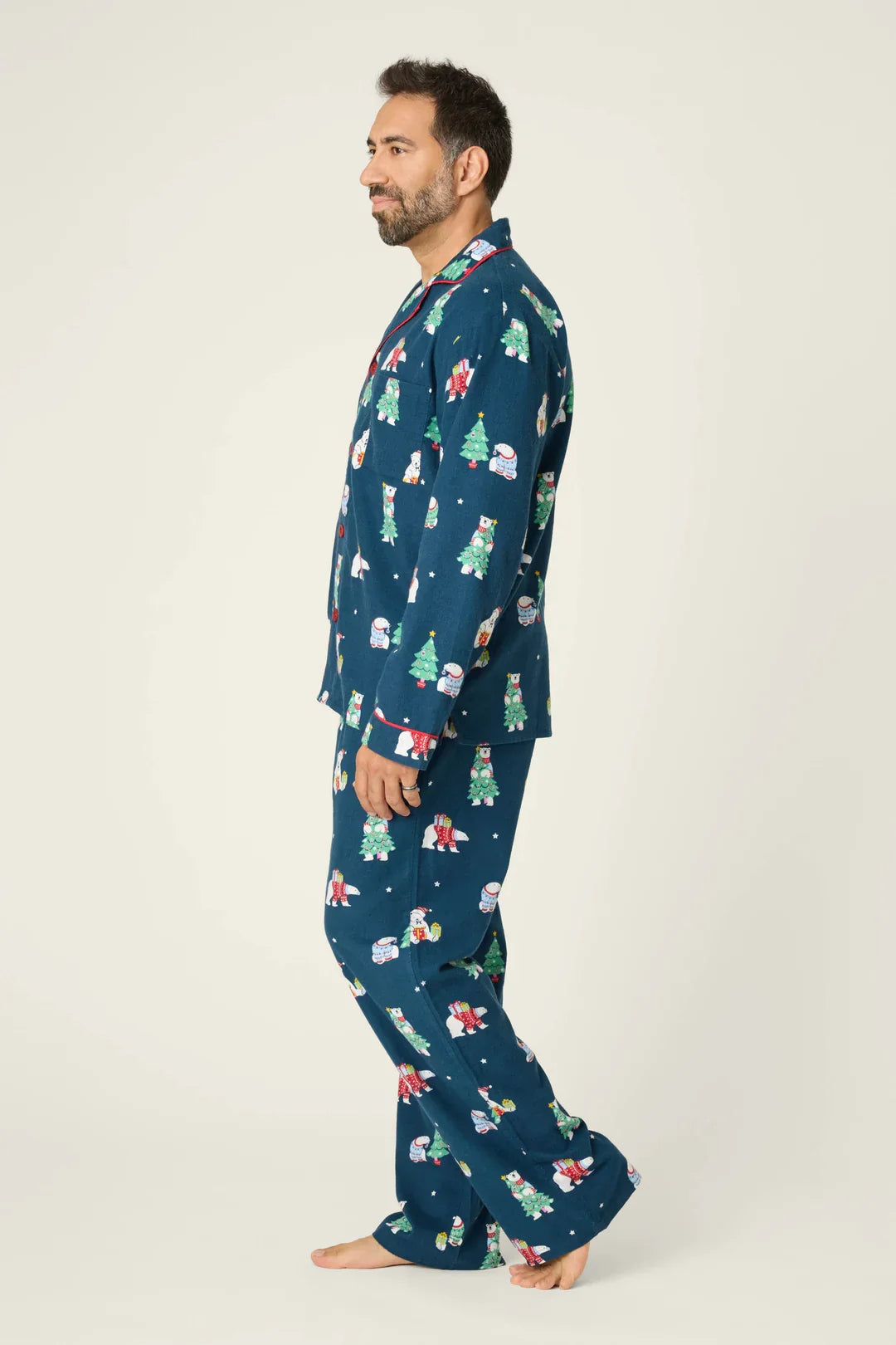 LAST ONE SZ XXL - PJ Salvage Männer Bearly Awake Flannel Set Style RVMFL - Marine