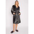 PJ Salvage: 'Dankbar' Luxuriös Plush Robe Style RKLPR - Kohle