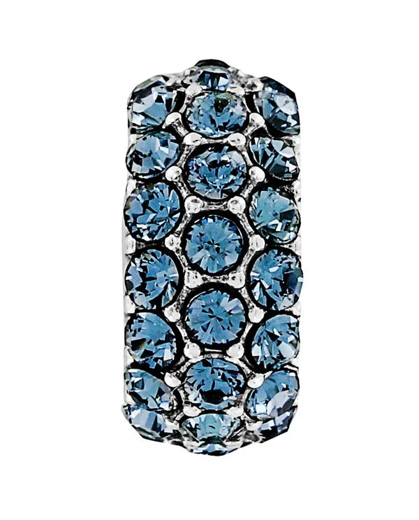 Brighton Blau Glitter Spacer Bead Style JC1486