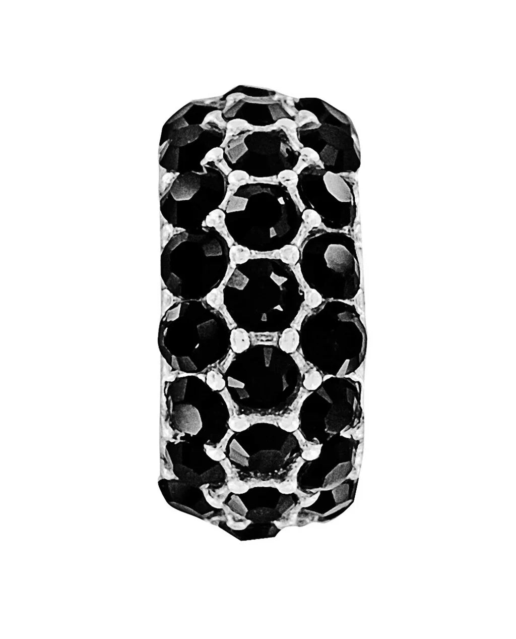 Brighton Schwarz Glitter Spacer Bead Style JC1481