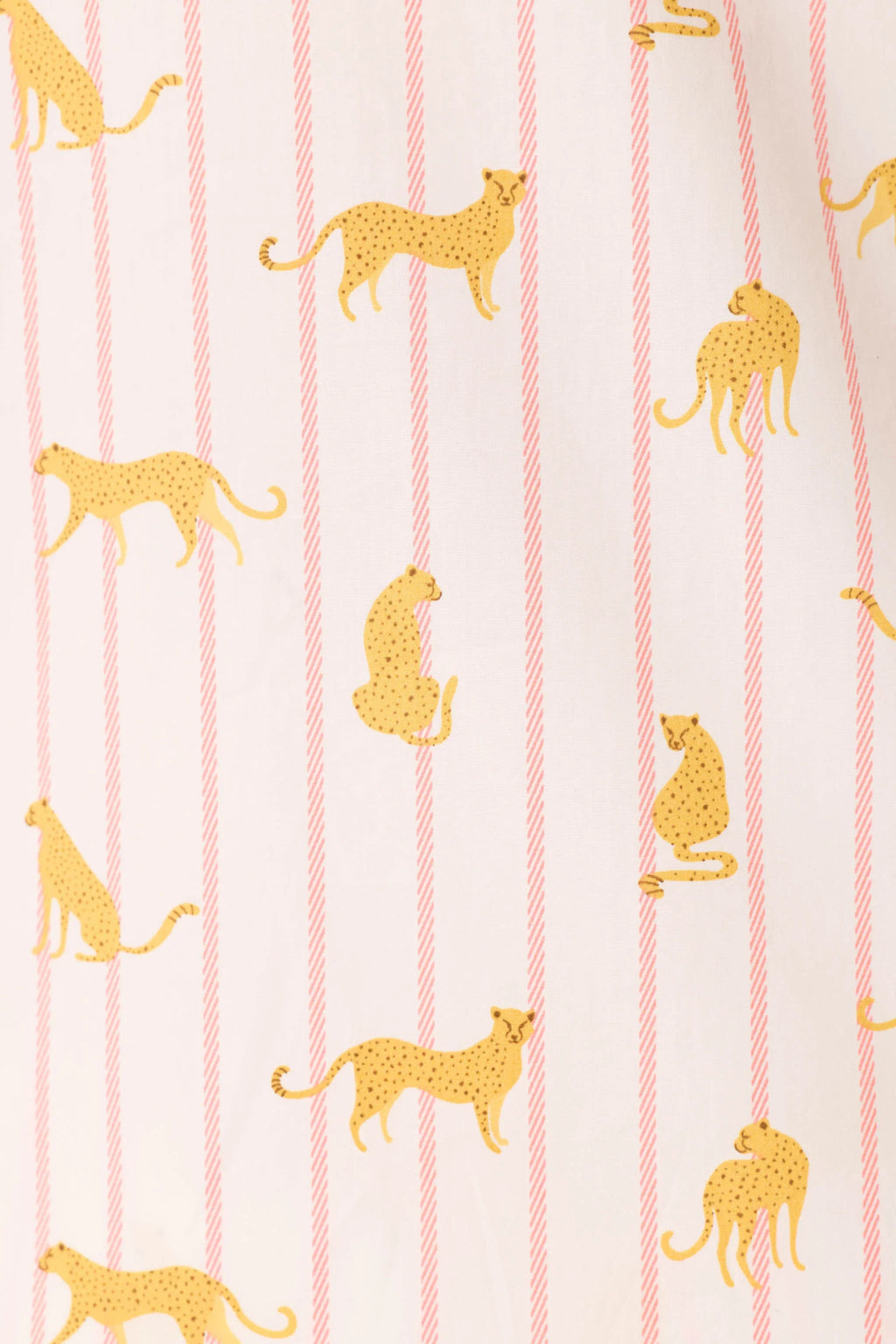 PJ Salvage Afterparty Cheetah Charm 100% Baumwolle Poplin Pajama Set Style R7APST - Sunset Rose
