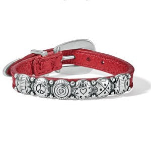 Brighton Harmony Bandit Armband Style 07365B - Lippenstift rot