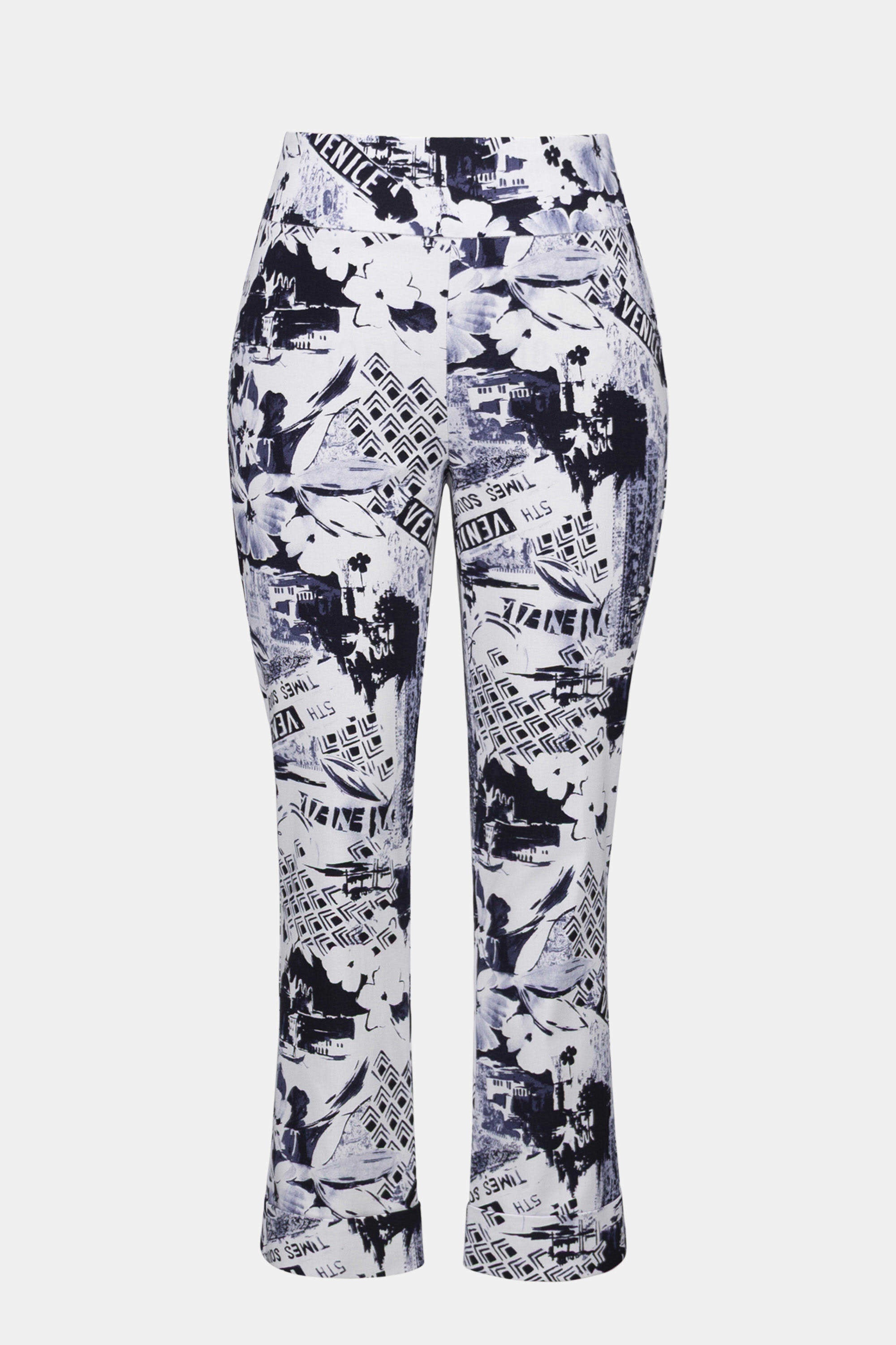 Joseph Ribkoff Conversational Print Crop Pull-On Hose Stil 261187