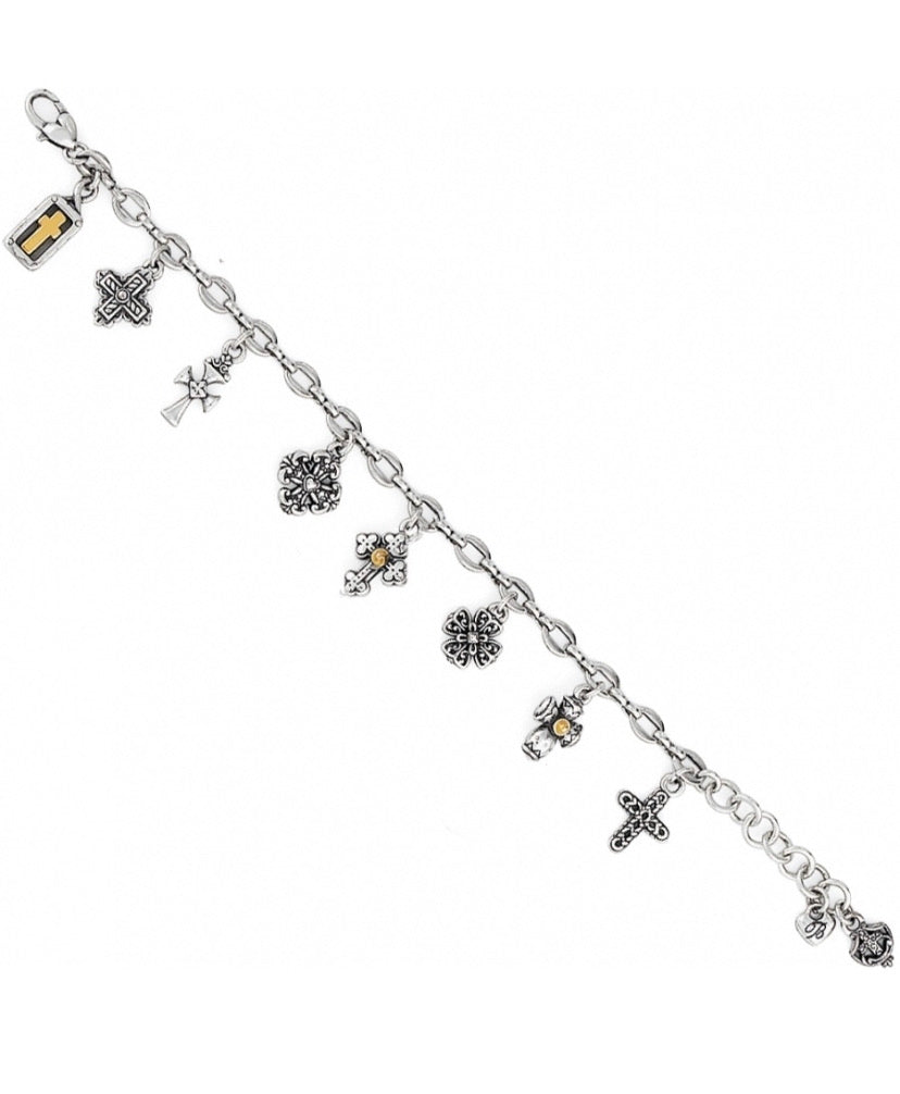Brighton Eternity Cross Armband Style J30610 - Silber