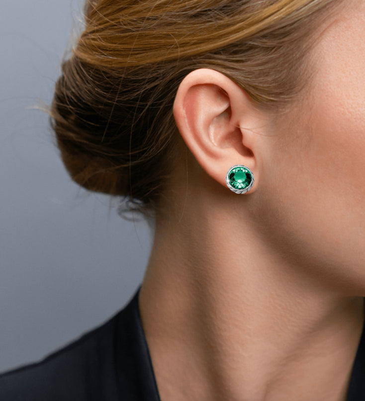 Brighton Iris Stud Ohrringe Stil JA173A - Smaragd