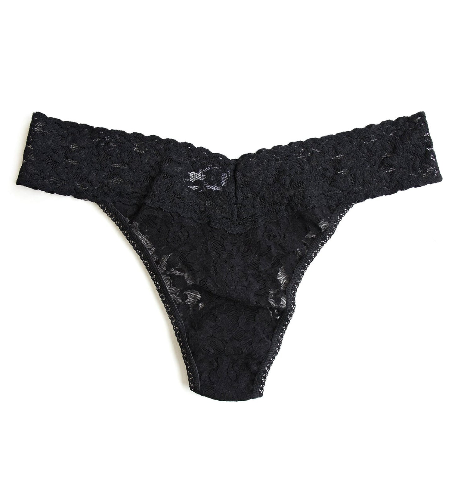 Hanky Panky Signature Lace Original Rise Thong Style 4811 - Schwarz