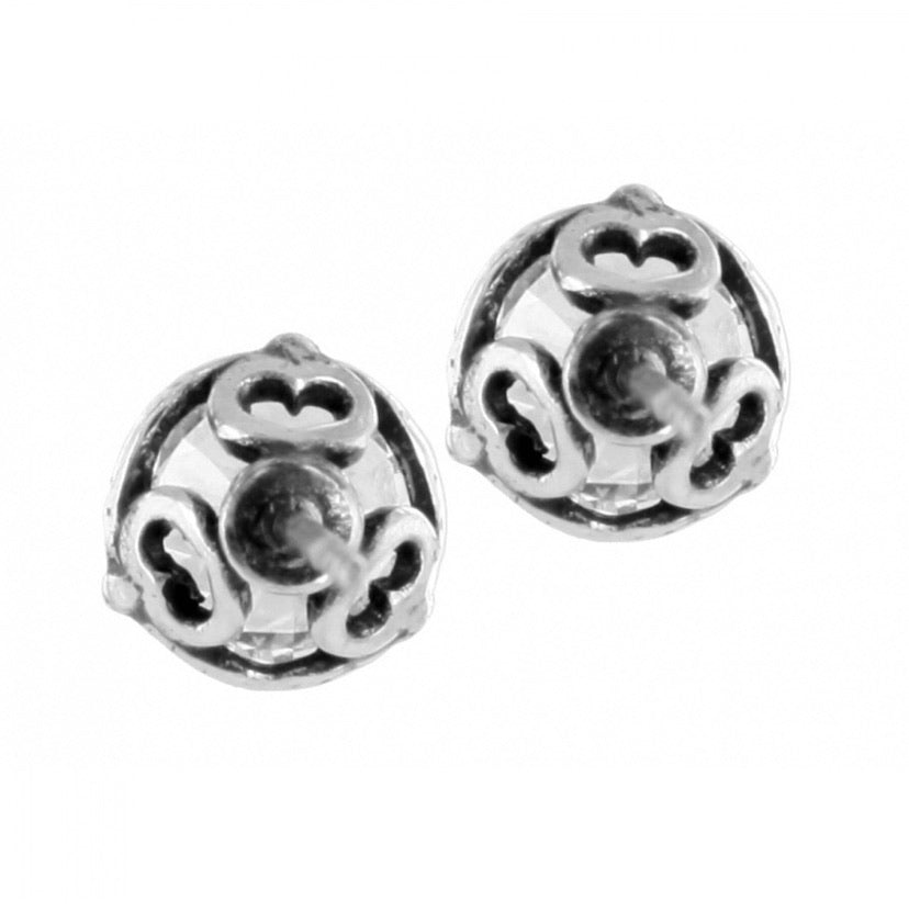 Brighton Brilliance Cubic Zirconia 7MM Post Ohrringe Stil JE154A