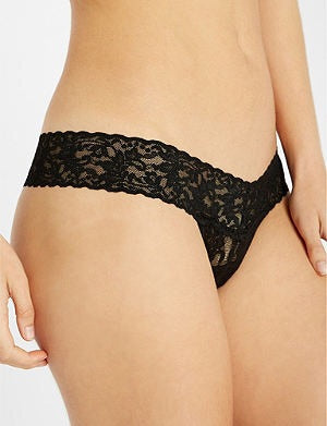 Hanky Panky Signature Lace Low Rise Thong Style 4911 - Schwarz