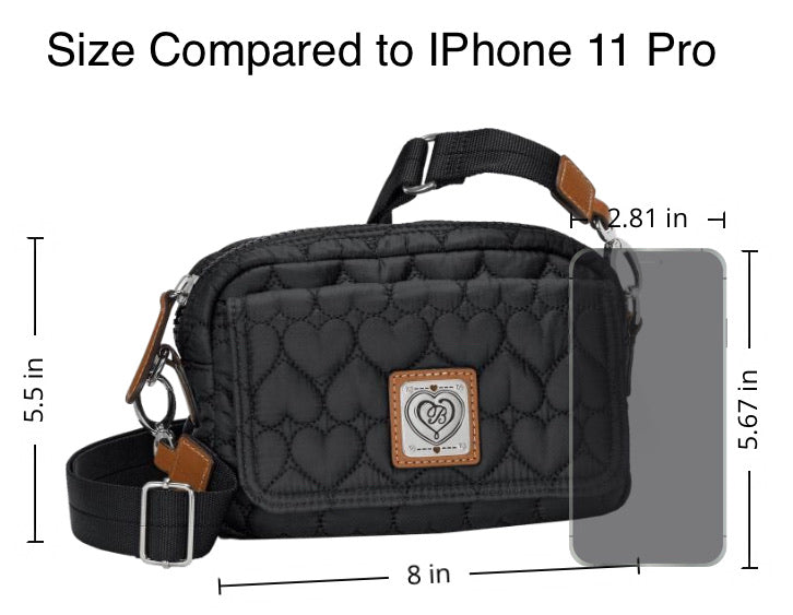 Brighton Knix Utility Bag Style H15043 - Schwarz / Hellbraun