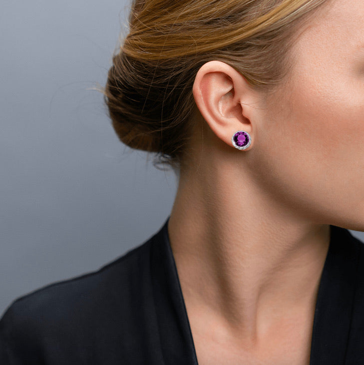 Brighton Iris Stud Ohrringe Stil JA173F - Amethyst