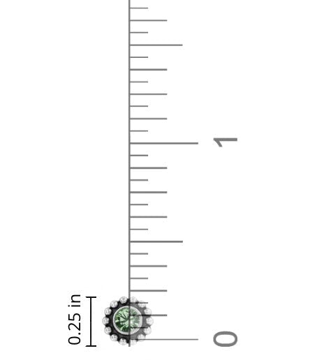 Brighton Twinkle Mini Post Ohrringe Stil J2049L - Peridot