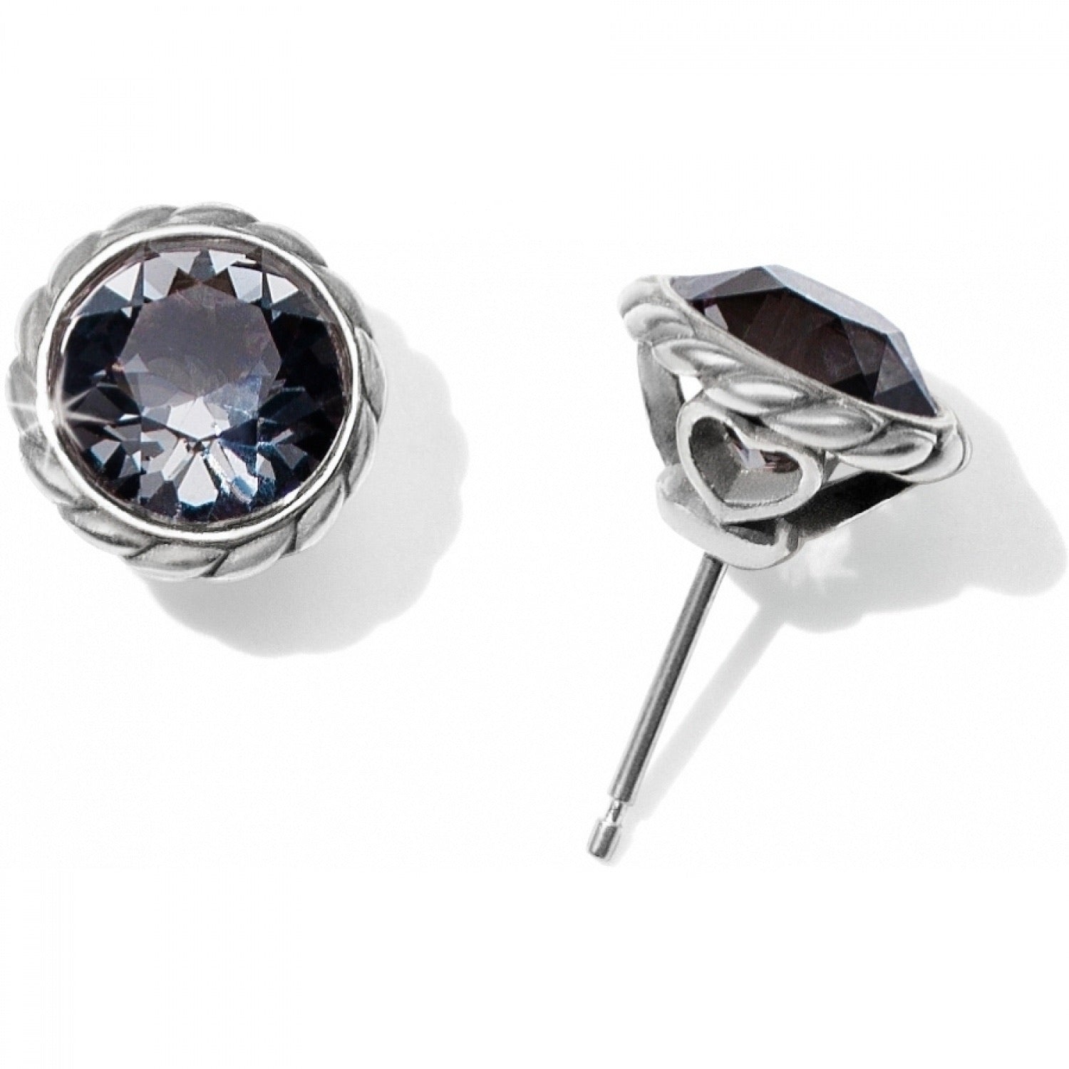 Brighton Iris Stud Ohrringe Stil JA173D - Smokey Grau