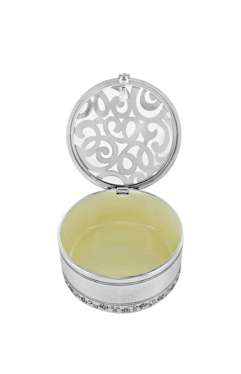 Brighton Skribbel Round Schmuckdose Style G80830 - Silber