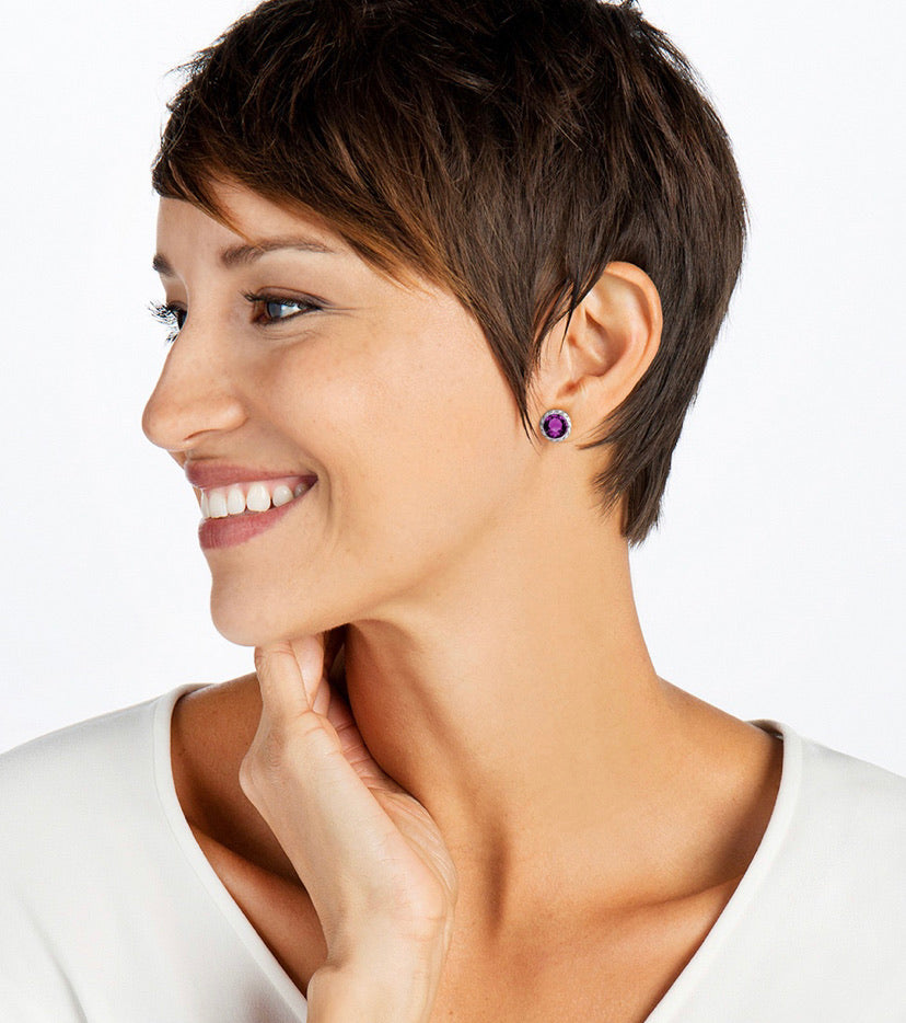 Brighton Iris Stud Ohrringe Stil JA173F - Amethyst