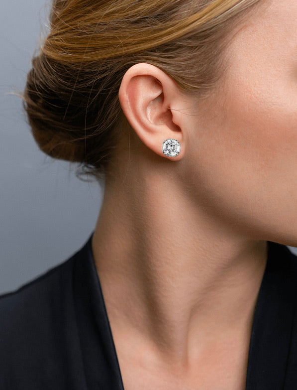 Brighton Brilliance Cubic Zirconia 9MM Post Ohrringe Stil JE154C