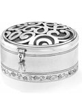 Brighton Skribbel Round Schmuckdose Style G80830 - Silber