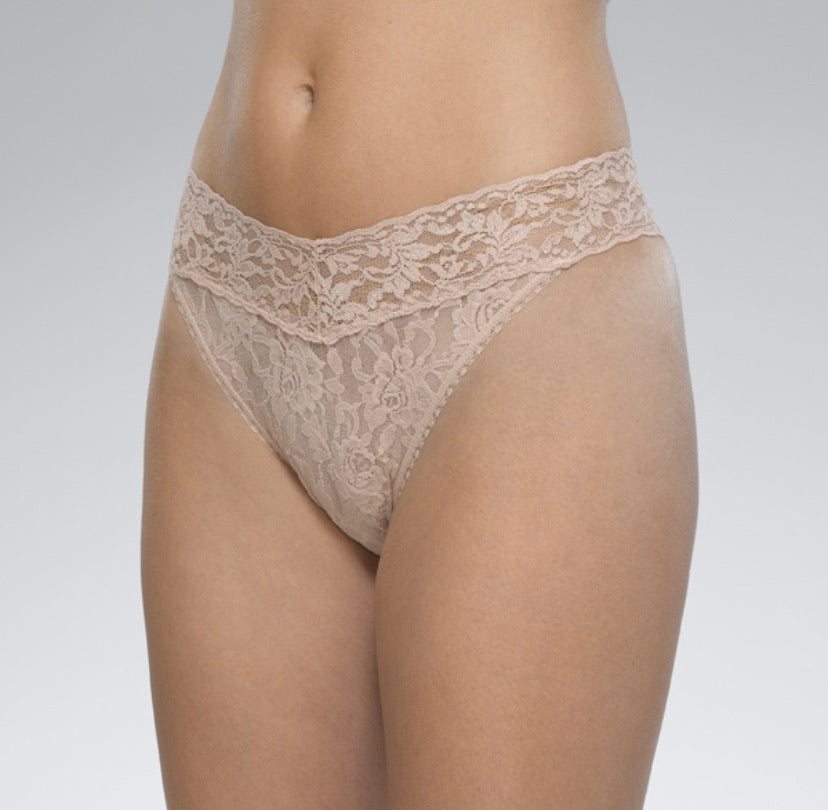 Hanky Panky Signature Lace Original Rise Thong Style 4811 - Chai