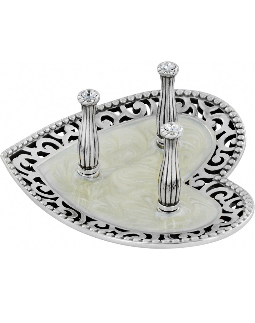 Brighton Lacie Daisy 3 Ring Holder Style G81140 - Silber