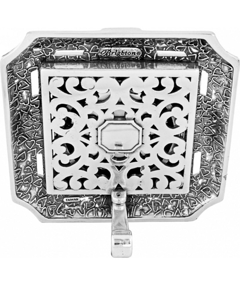 Brighton Tango Square Clock Style G20030 - Silber