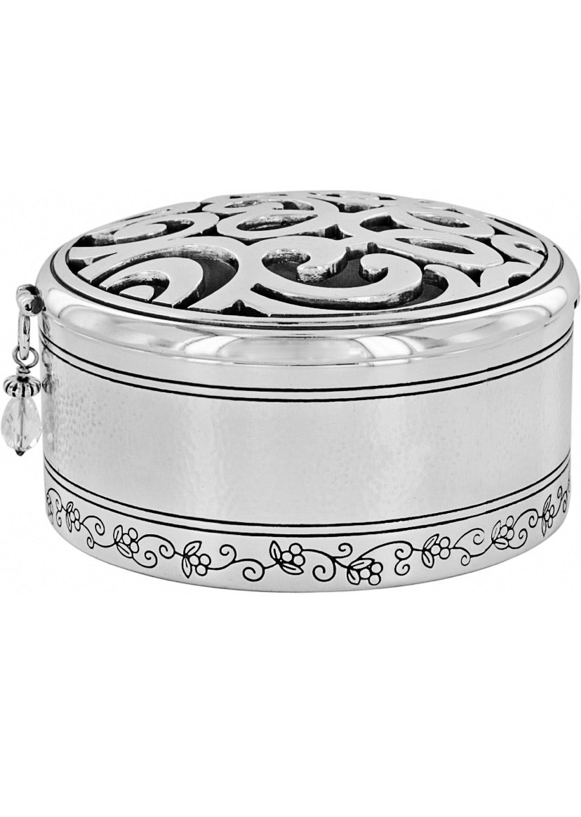 Brighton Skribbel Round Schmuckdose Style G80830 - Silber