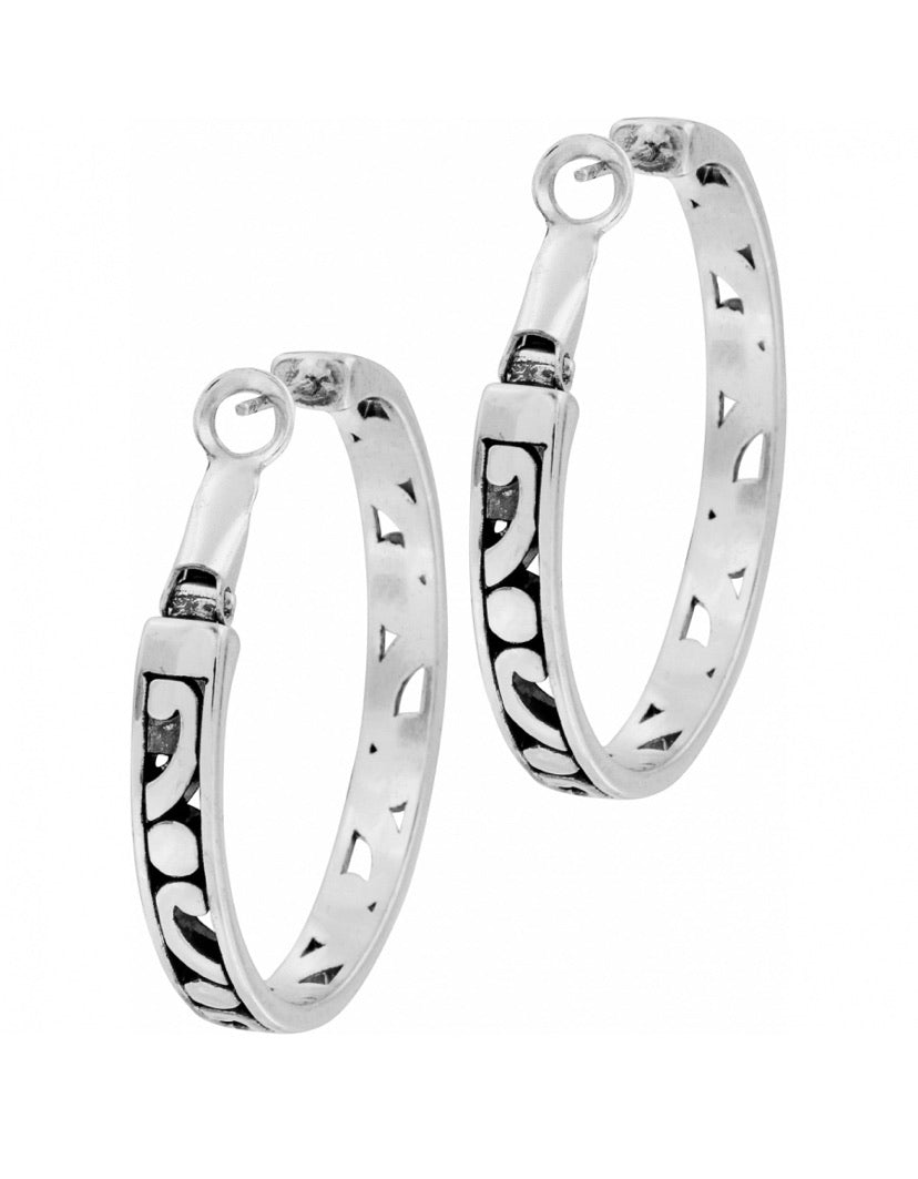 Brighton Contempo Mittelhoop Ohrringe Stil JE9720 - Silber