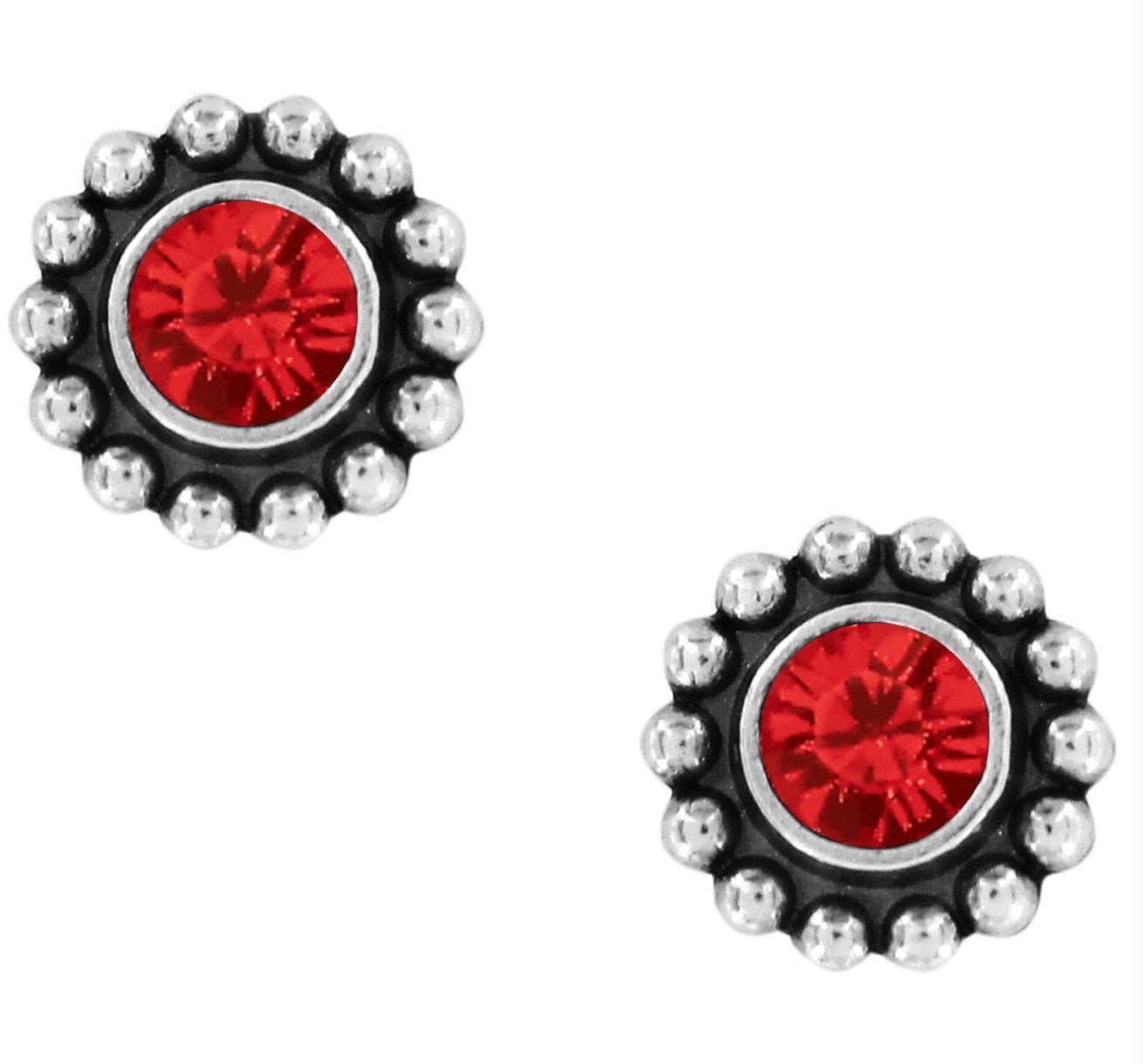 Brighton Twinkle Mini Post Ohrringe Stil J2049A - Rubinrot