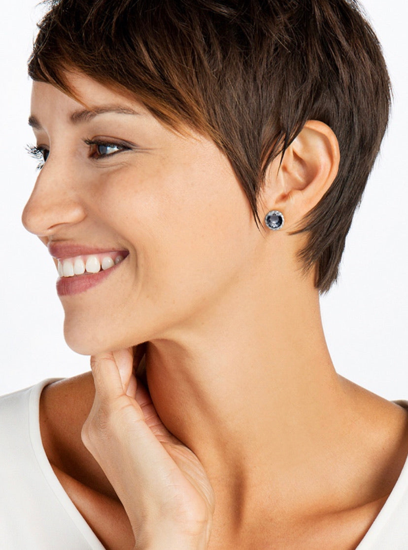 Brighton Iris Stud Ohrringe Stil JA173D - Smokey Grau