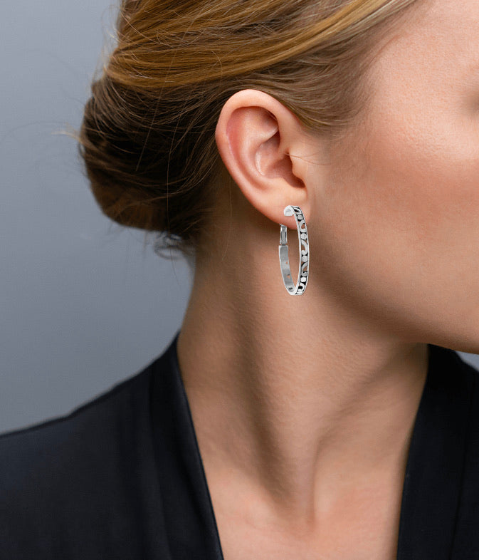 Brighton Contempo Große Creolen Stil JE8180 - Silber
