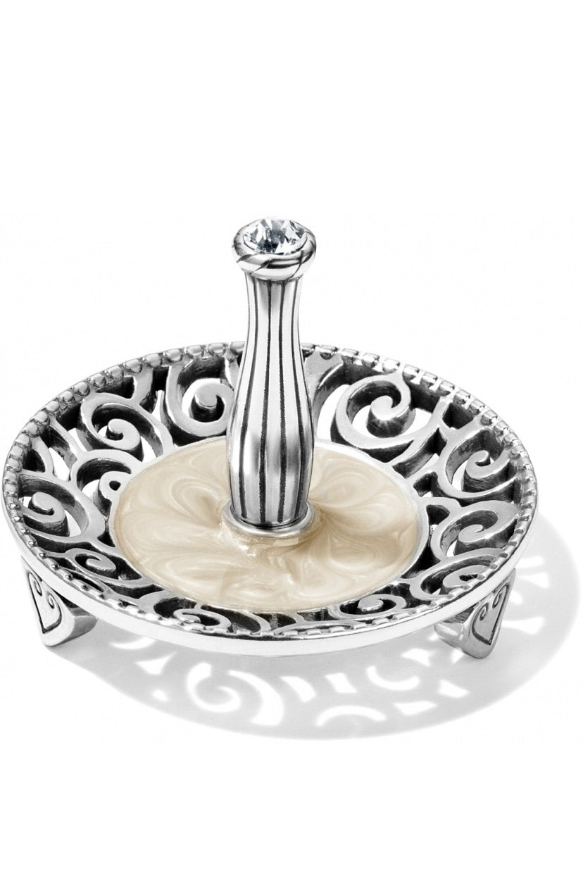 Brighton Lacie Daisy Ring Holder Style G80822 - Silber