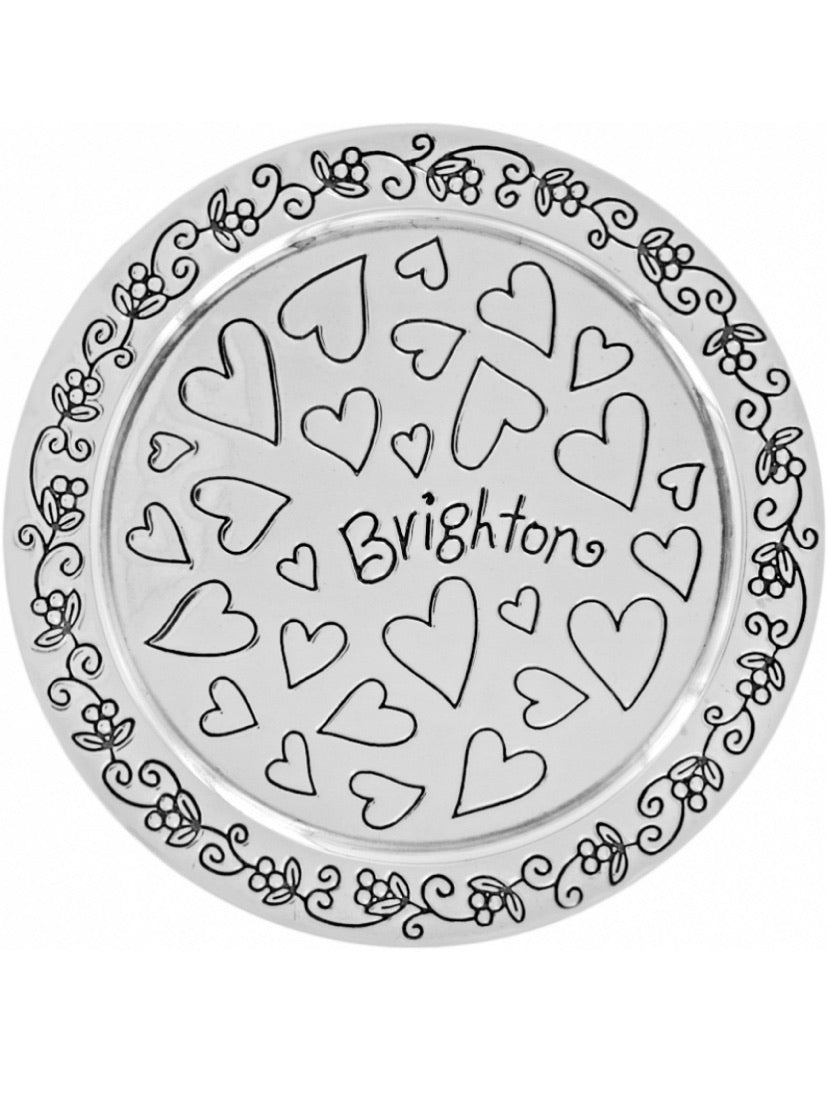 Brighton Skribbel Round Schmuckdose Style G80830 - Silber
