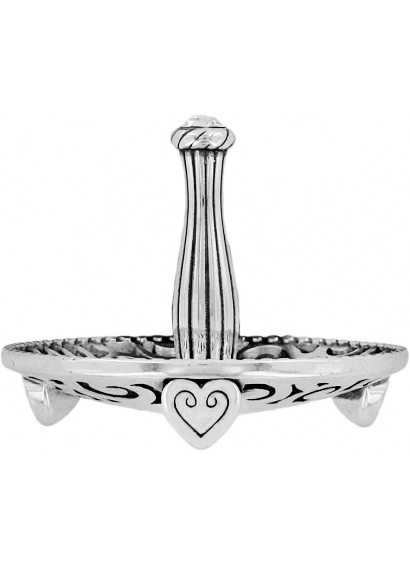 Brighton Lacie Daisy Ring Holder Style G80822 - Silber