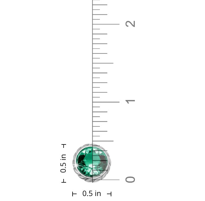 Brighton Iris Stud Ohrringe Stil JA173A - Smaragd
