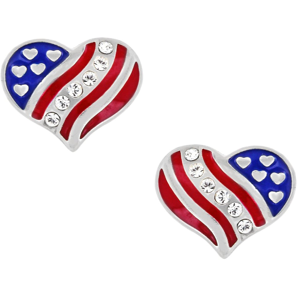 Brighton Hearts & Stripes Mini Post Ohrringe Stil J22053