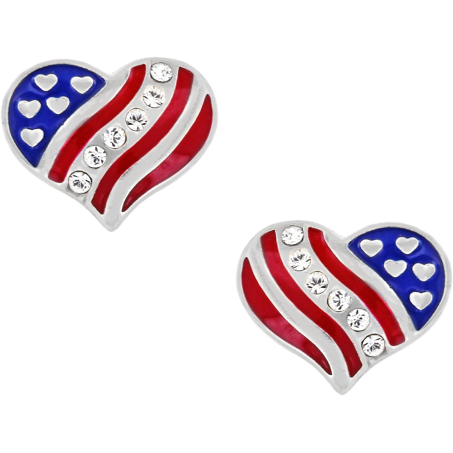 Brighton Hearts & Stripes Mini Post Ohrringe Stil J22053