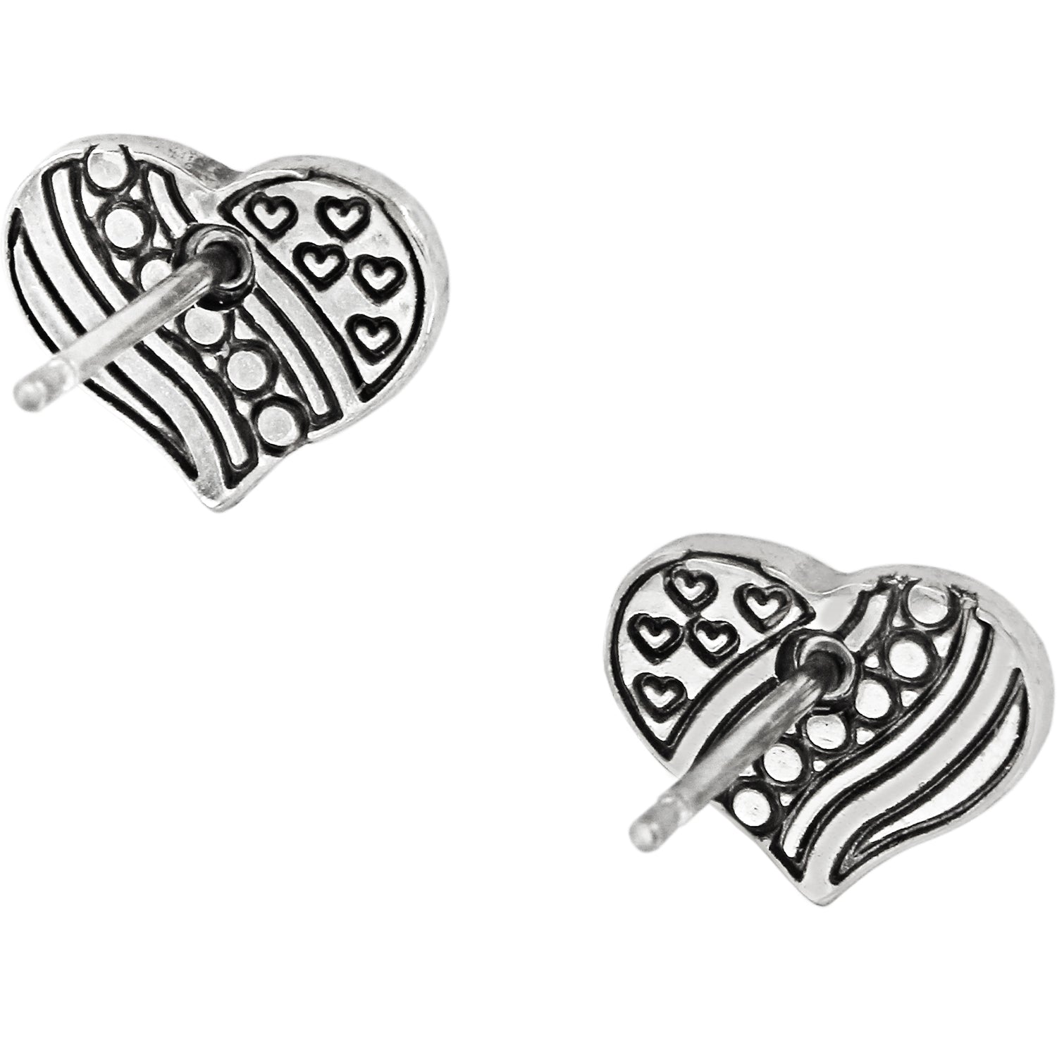 Brighton Hearts & Stripes Mini Post Ohrringe Stil J22053