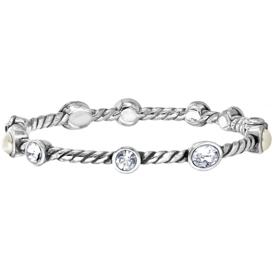 Brighton Monte Carlo Bangle Armband Style J38902 - Silber / Perle