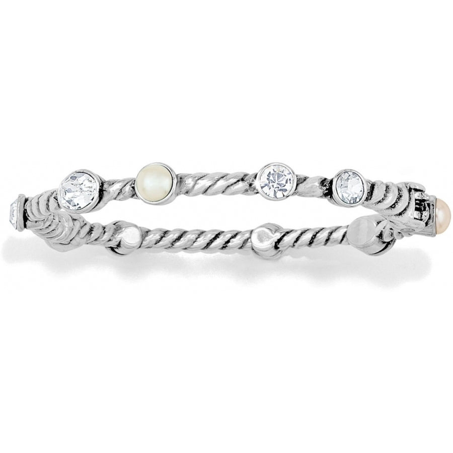 Brighton Monte Carlo Bangle Armband Style J38902 - Silber / Perle