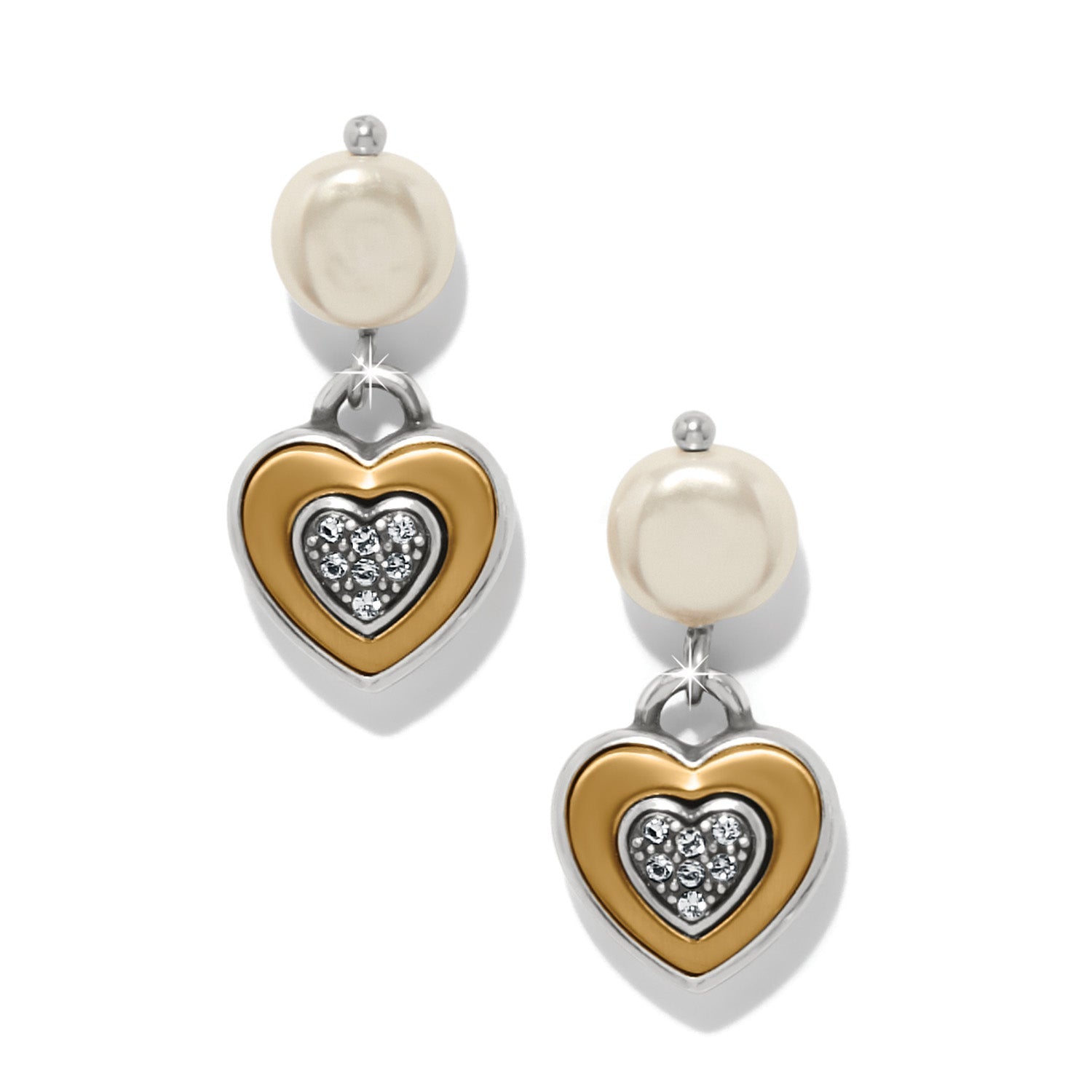 Brighton One Heart Perle Post Drop Ohrringe Stil JA0277