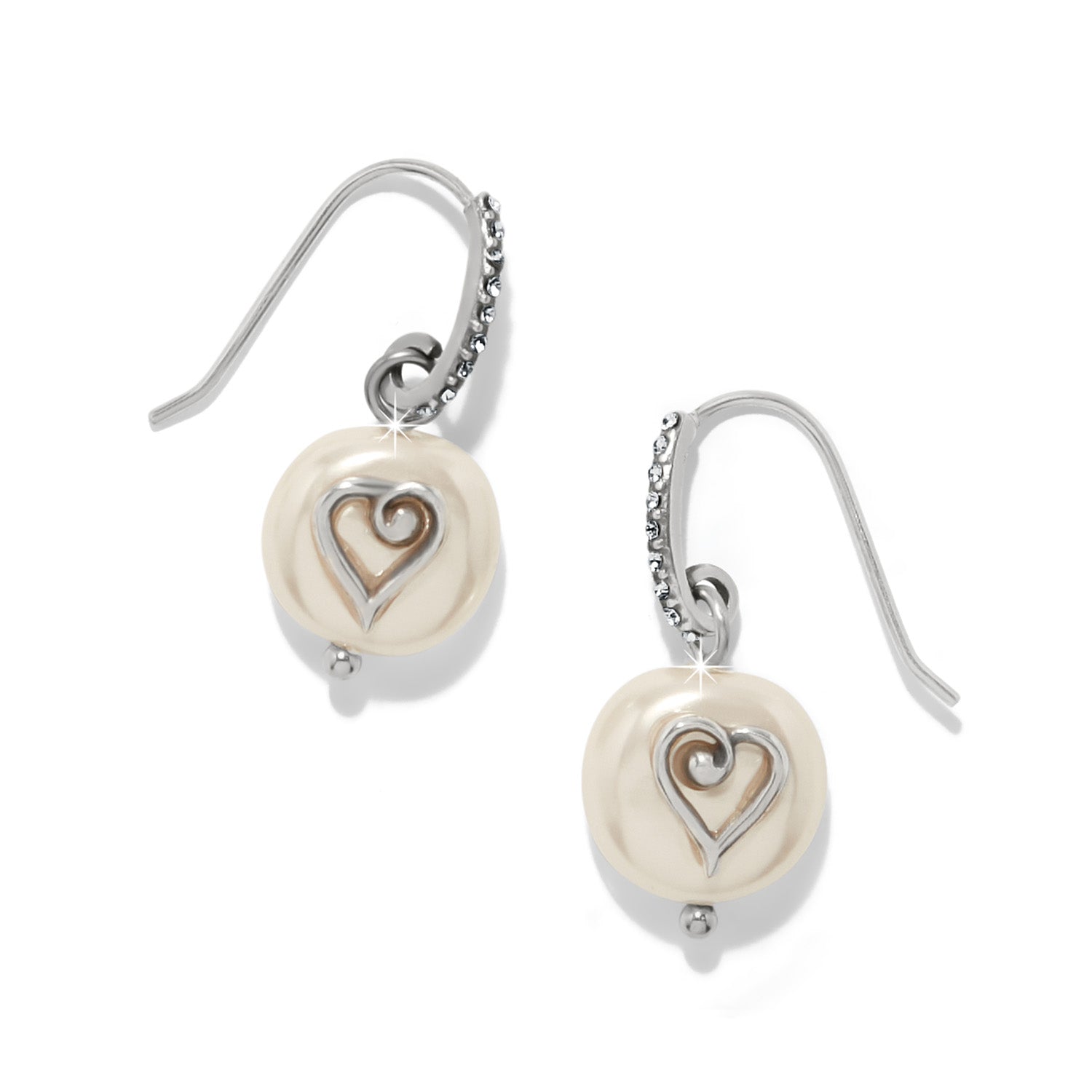 Brighton One Heart Perle Französisch Draht Ohrringe Stil JA0278