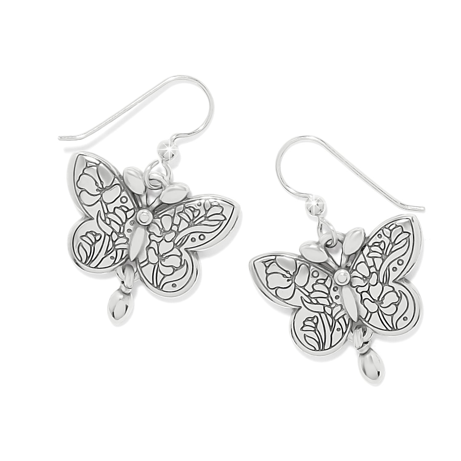 Brighton La Tulipe Schmetterling Französisch Draht Ohrringe Stil JA0320