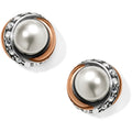 Brighton Neptun Rings Perle Button Ohrringe Stil JA590E
