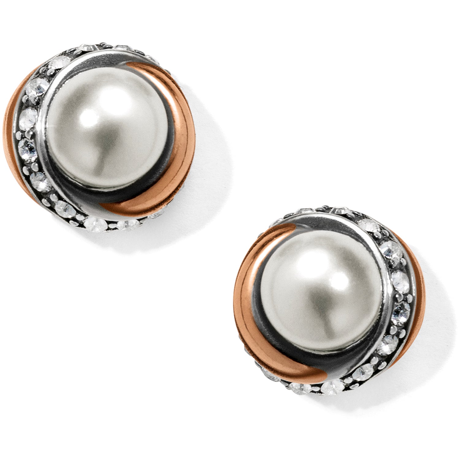 Brighton Neptun Rings Perle Button Ohrringe Stil JA590E