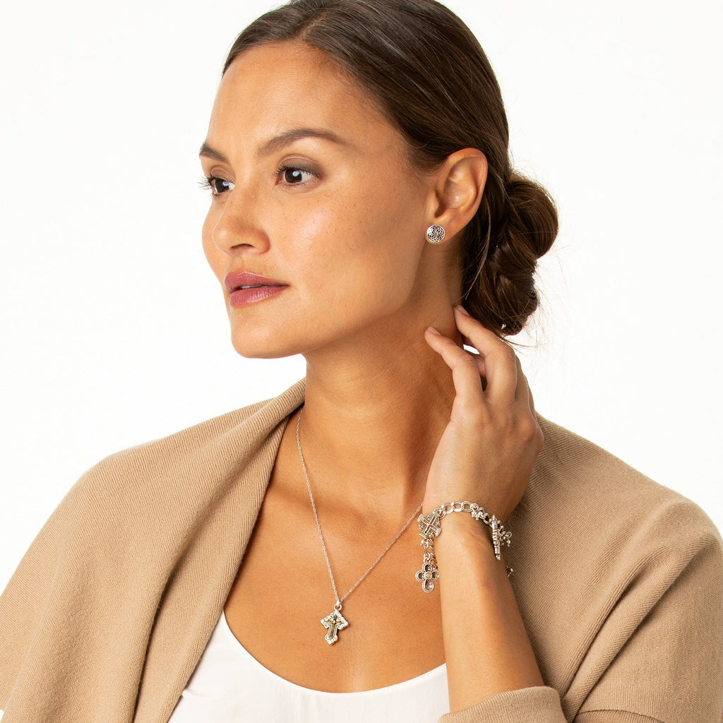 Griechisches Petite Cross Halskette Style JL9052