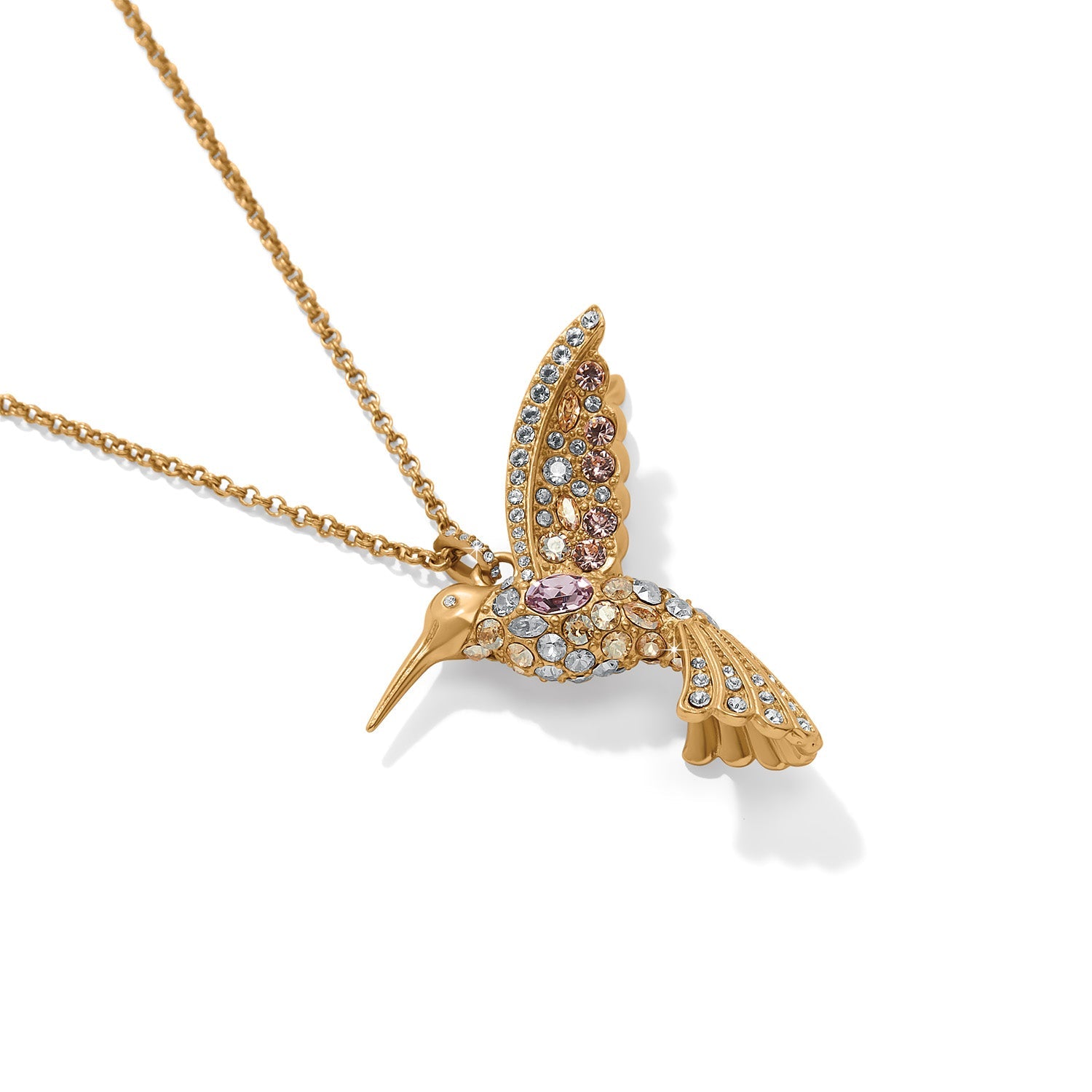 Vertrauen Sie Ihrer Reise Golden Hummingbird Halskette