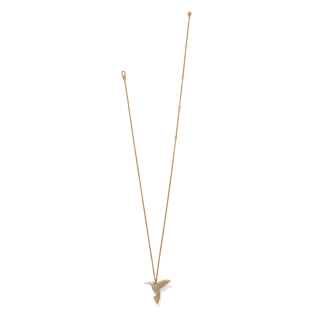 Vertrauen Sie Ihrer Reise Golden Hummingbird Halskette
